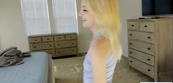 trendsHot blonde stepsis Kate Bloom cleaning house and sucking stepbrothers dick